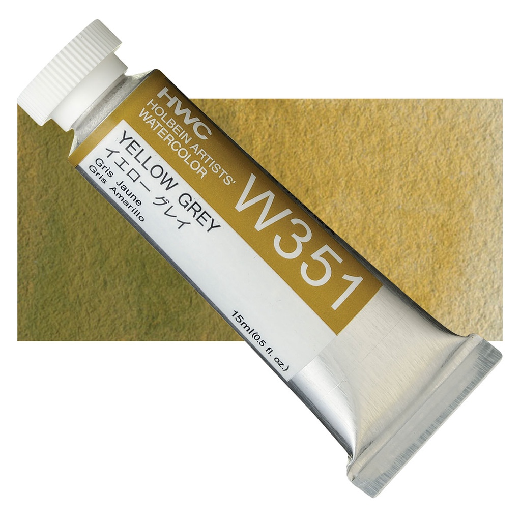 Yellow grey 5/15/60ml W151/W351/WW151 SerA สีน้ำโฮลเบน Japan  Holbein Artist Watercolor ホルベイン透明水彩絵具