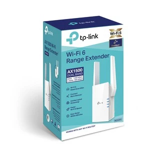 WI-FI RANGE EXTENDER (อุปกรณ์ขยายสัญญาณ) TP-LINK RE505X AX1500 Wi-Fi RANGE EXTENDER AC1200 WIFI 6 - ประกันตลอดการใช้งาน