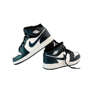 (พร้อมส่ง ของแท้100%)AIR JORDAN 1 MID DARK TEAL ( ARMORY NAVY)