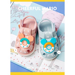 ✨รองเท้าแตะเด็ก✨Marioรองเท้าเด็กหัดเดิน รองเท้าเด็กทารกรองเท้าเด็กวัยหัดเดิน 14bS