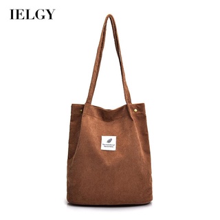 IELGY Corduroy Bucket Womens Fashion Simple Shoulder Handbag