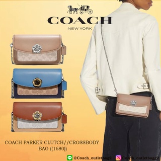 COACH PARKER CLUTCH//CROSSBODY BAG ((1680))