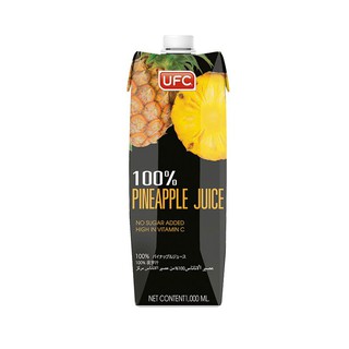 ยูเอฟซี น้ำสับปะรด 80% 1000 มล. (แพ็ค 3 กล่อง) UFC Pineapple juice 80% 1000 ml. (Pack of 3 boxes)