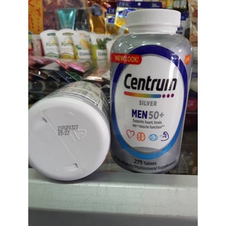 CENTRUM SILVER MEN 50+ เซนทรัมวิตามินรวมสำหรับชายวัยกลางคนและผู้สูงอายุ อายุ 50+ 275 เม็ด