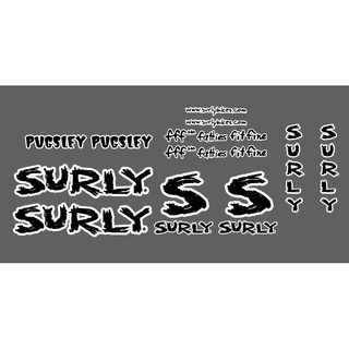 Surly สติ๊กเกอร์จักรยาน: Pugsley