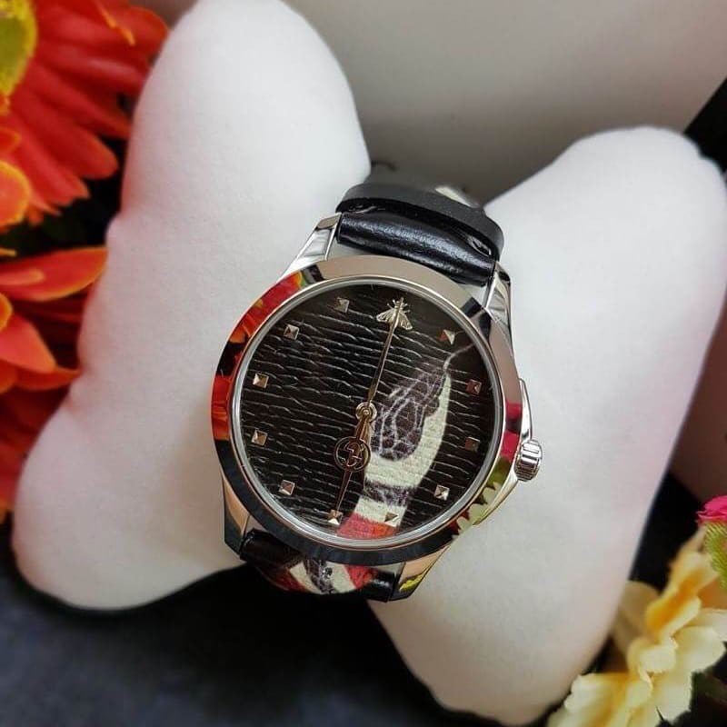 พร้อมส่ง นาฬิกาข้อมือผู้หญิง GUCCI Le Marche Des Merveilles Black Dial Watch YA1264007