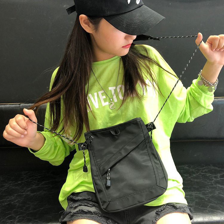 bag_1(BAG1653) H1กระเป๋าผ้าสะพายข้างสายเชือก Sacoche Bagแฟชั่น