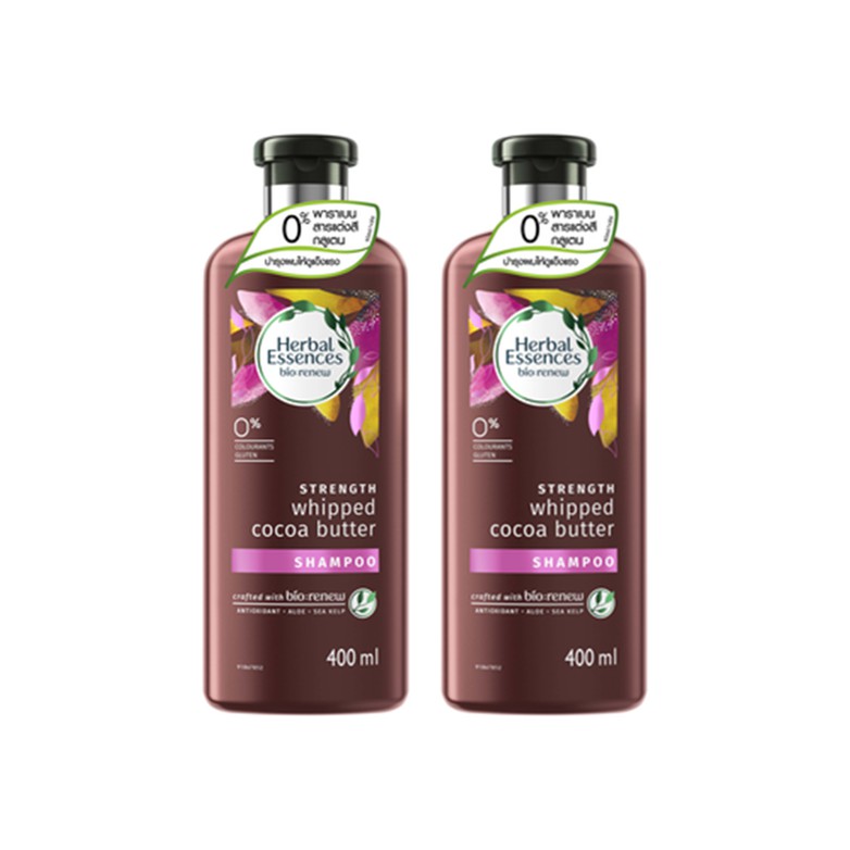 Herbal Essences bio:renew STRENGTH whipped cocoa butter Shampoo 400 ml x2 p&g