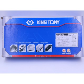 KINGTONY บล็อกชุด รู 1/4" 31 ตัวชุด NO.2531MR Made in Taiwan
