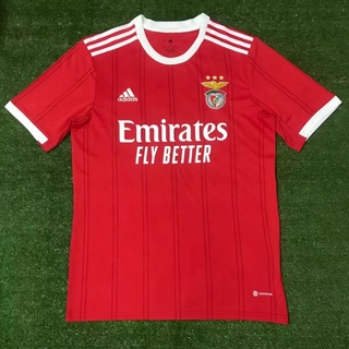 เสื้อกีฬาแขนสั้น ลายทีมชาติฟุตบอล Benfica ทีมเหย้า 22-23 ไซซ์ S-XXL ชุดเหย้า AAA แบบแห้งเร็ว