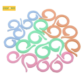 20pcs Colorful Crochet Locking Stitch Marker Knitting Ring Maker Holder Set