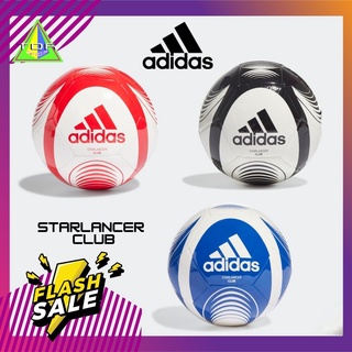 Adidas ลูกฟุตบอล STARLANCER CLUB เหมาะสำหรับใช้เตะ เพื่อความสนุกสนานและฝึกซ้อม ผิวทีพียู size5