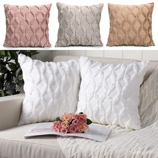 【บลูไดมอนด์】Bedroom Seat Pillow Cover Soft Velvet Sleep Cushion Sofa Car Home Living Room Head Rest Support Home Decor C