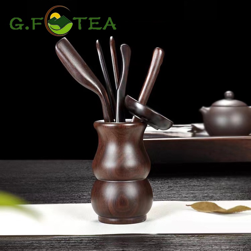 เปิดปากกาน้ำชา คลิปไม้ชงชาสไตล์จีน  六君子功夫茶具套装 功夫茶 ไม้ไผ่