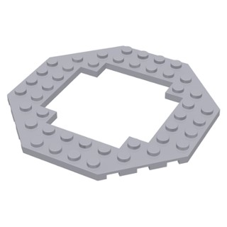 ชิ้นส่วนเลโก้ Lego Part Plate, Modified 10 x 10 Octagonal Open Center (6063) ราคา/ชิ้น