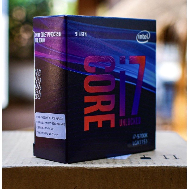 intel core i7 9700K รุ่น Top i7 Gen9 ยกกล่อง