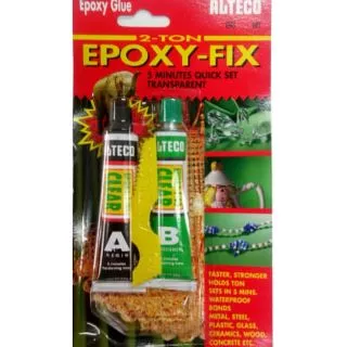 ALTECO กาว 2ตัน สีใส กาวปะเหล็ก EPOXY FIX 2TON แห้งเร็วใน 5นาที