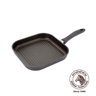 Zebra grill pan non stick  28 cm กระทะปิ้งย่าง กระทะปิ้ง กระทะย่าง  ปิ้งย่างไม่ติดกระทะ ด้วยสารเคลือบผิวลื่นสองชั้น