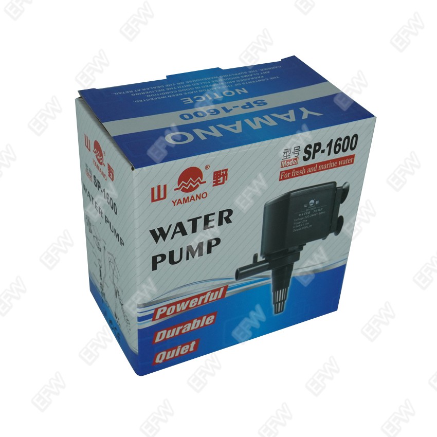 YAMANO SP-1600 water pump ปั๊มน้ำ ตู้ปลา สร้างออกซิเจน น้ำพุ น้ำตก สำหรับปลา filter