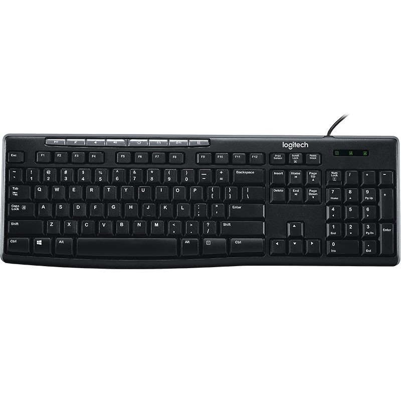 Logitech K200 Media Keyboard แป้นภาษาไทย/อังกฤษ ของแท้สินค้ารับปรุะกันศูนย์ SYNNEX 3 ปี