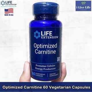 แอล-คาร์นิทีน Optimized Carnitine 60 Vegetarian Capsules - Life Extension