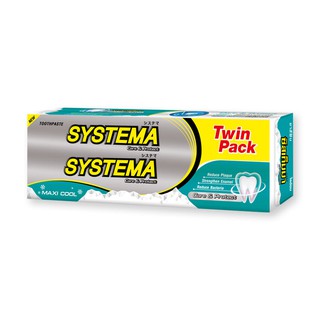 ✨ขายดี✨ ซิสเท็มมา ยาสีฟัน สูตรแคร์ แอนด์ โพรเทคท์ แม็กซี่คูล 160 กรัม แพ็คคู่ Systema Toothpaste Maxi Cool 160 g Twin Pa