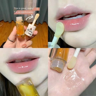 OULESONG Honey Lip Oil Moisturizing Moisturizing Fade Lip Lines Lip Gloss Anti-drying Lip Balm