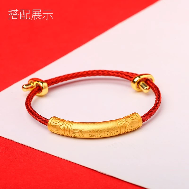 สร้อยข้อมือ สร้อยคอ จี้กระดิ่ง เล็ก สีแดง สไตล์เวียดนาม thumbnail 4