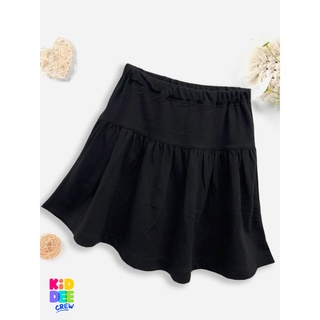 KiddeeCrew กระโปรงสั้นสีดำ black skirt เหมาะสำหรับอายุ 2-10 ปี