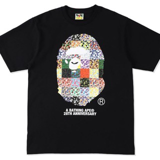 เสื้อยืด Bape - ANNIVERSARY 28TH | เสื้อยืด A BATHING APE MIRROR 1:1 ของแท้