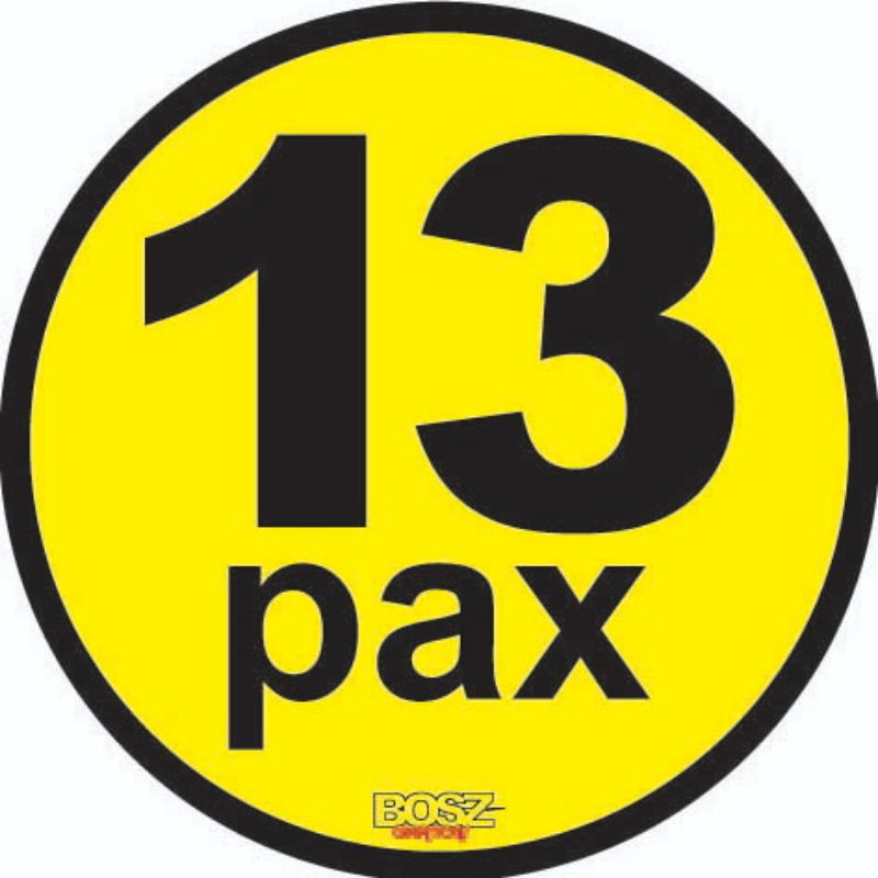 รถ Pax Vinyl "13 pax"
