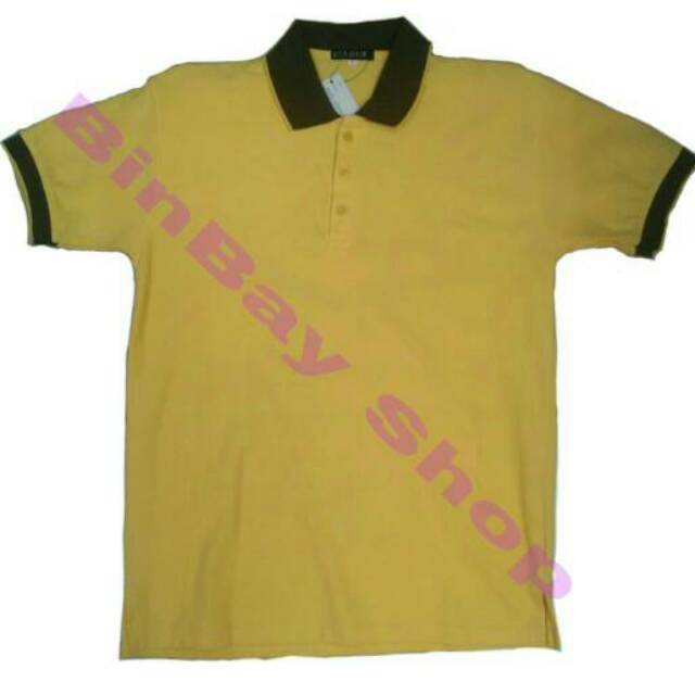 KATUN MENTE YELLOW COTTON LACOSTE COLLAR เสื้อยืด