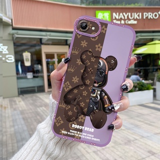 สําหรับ vivo y81 เคสแฟชั่น Tide Bear กันกระแทก ขอบสี่เหลี่ยม ลายซิลิโคน เคสป้องกันกล้อง แบบเต็ม เคสนิ่ม