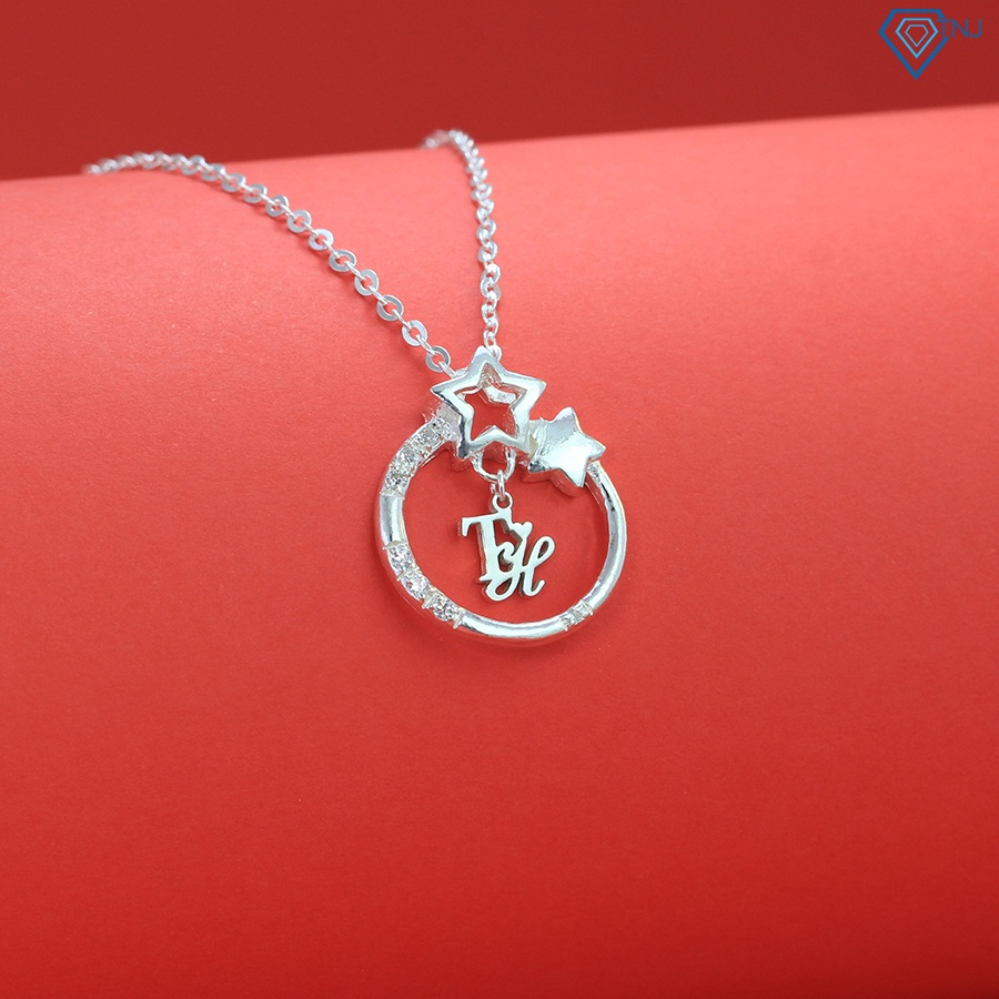สร้อยคอเงินสําหรับเด็กมีตัวอักษรตามคําขอ DCT0096 - TNJ Jewelry