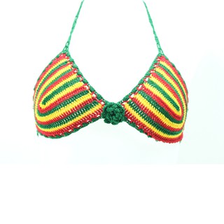 สินค้าราสต้า Bikini Knitted Swinsuit Rasta Green Yellow Red ชุดว่ายน้ำ 2 ชิ้น สุดเซ็กซี่