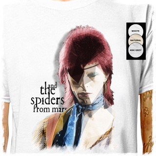 เสื้อยืดอินเทรนด์ผู้ชายอินเทรนด์ผู้หญิงDavid Bowie - Ziggy Stardust .. ผ้าฝ้าย 100% | เทศกานตรีร็อค เย้ายวนใจ ย้อนยุค วั