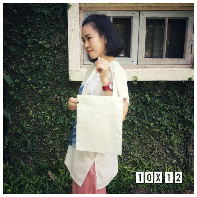 กระเป๋าผ้า ขนาด 10x12 นิ้ว