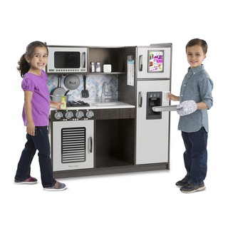 Melissa &amp; Doug รุ่น 4010 Chefs Kitchen Charcoal Gray ชุดครัว รุ่นสีเทาดำ ส่งเสริมการเล่นแบบสวมบทบาท