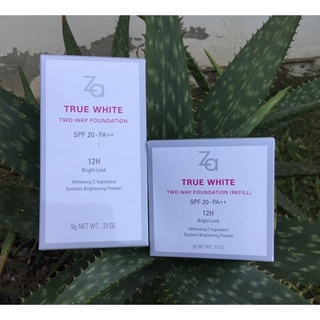 Za True White Plus Two-Way foundation SPF20 PA++ 9 กรัม