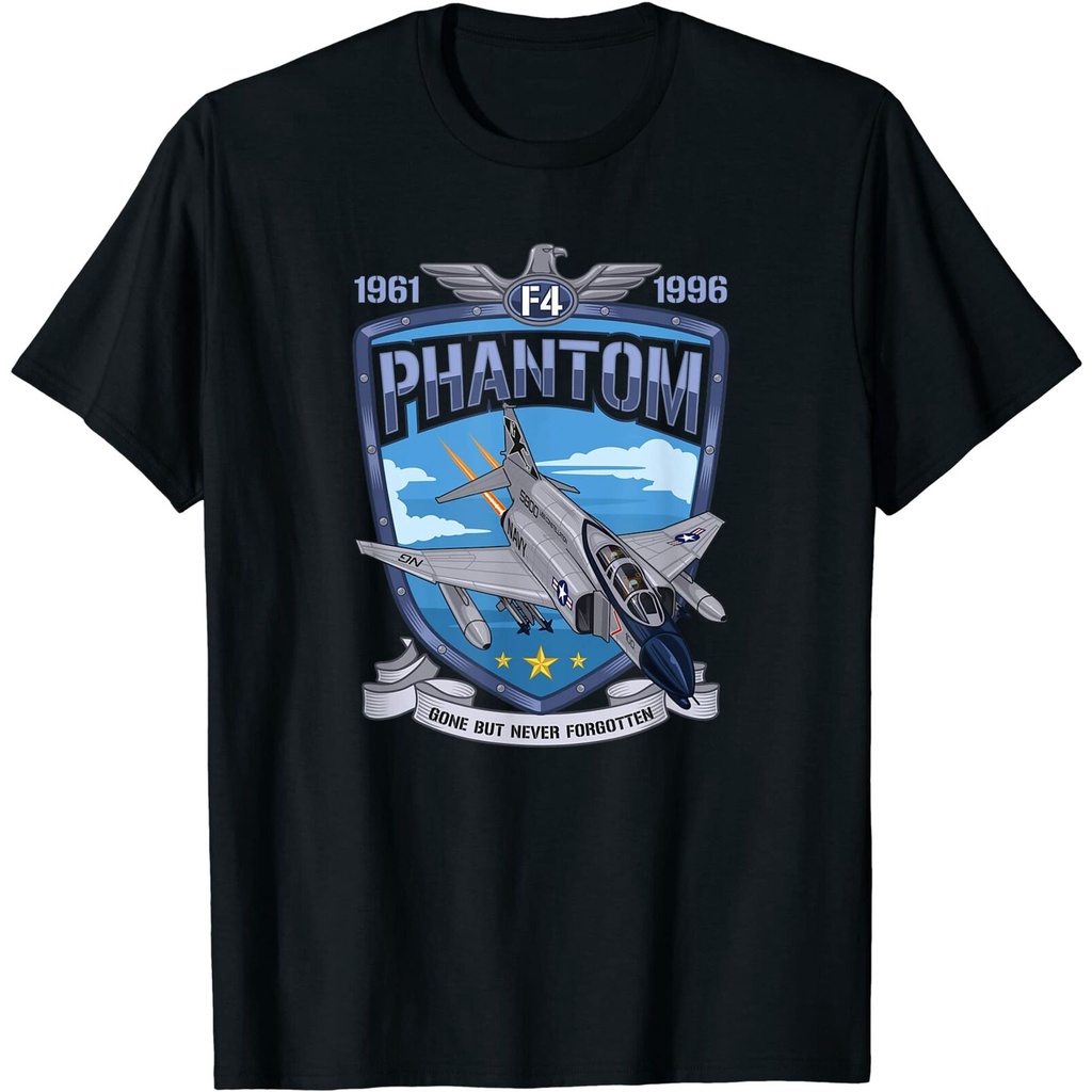 เสื้อยืดผู้ชายคลาสสิกและไม่ซ้ําใคร Vintage F4 Phantom II Jet fighter ทหารการบิน S-5 130751