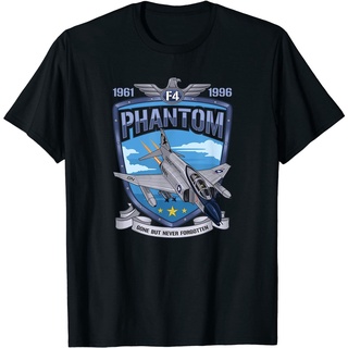 เสื้อยืดลำลองเสื้อยืด พิมพ์ลาย F4 Phantom II Jet fighter Military Aviation S-5 สไตล์วินเทจ คลาสสิก ไม่ซ้ําใคร สําหรับผู้