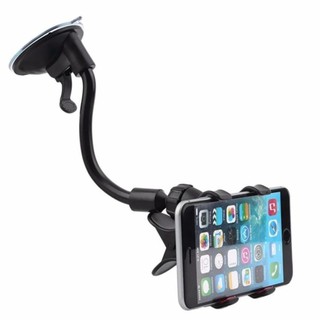 Soft Tube Suction Car Holder Double V Clip 360 Rotating - intl