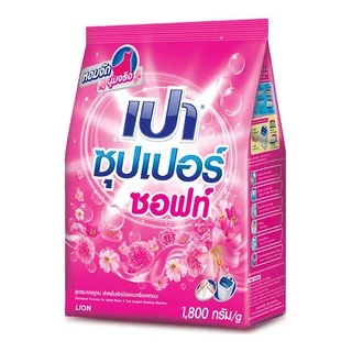 เปา ซุปเปอร์ Pao [ซอฟท์, ไวท์, คัลเลอร์] ถุง 1800กรัม ผงซักฟอก