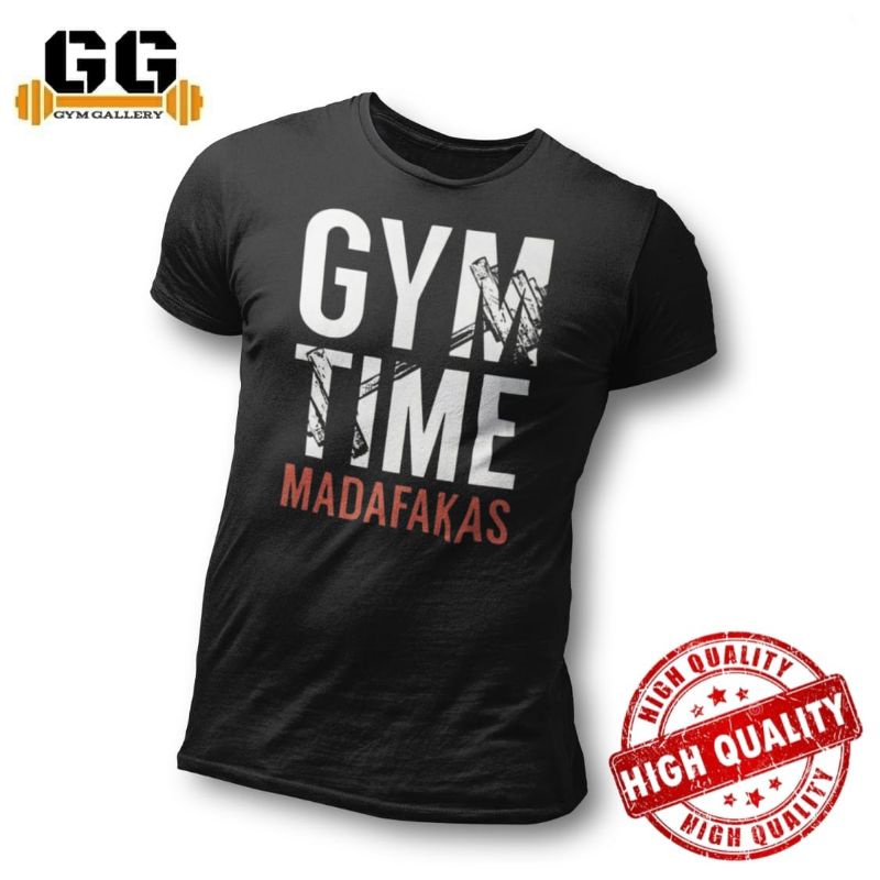 DAILY SPORT GYM FITNESS เสื้อยืด Gym Time Madafakas