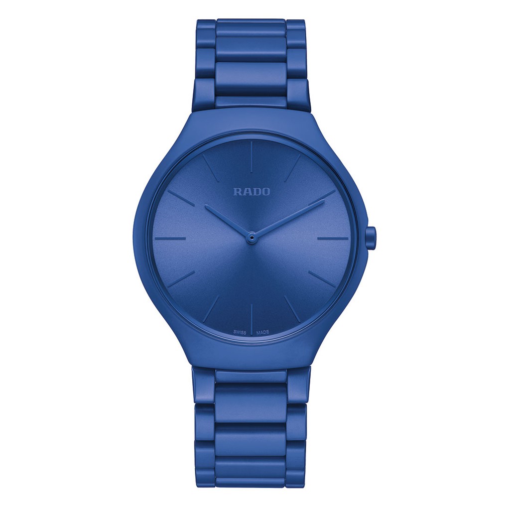 RADO True Thinline Le Corbusier Limited Edition นาฬิกาข้อมือสีน้ำเงิน รุ่น R27092622