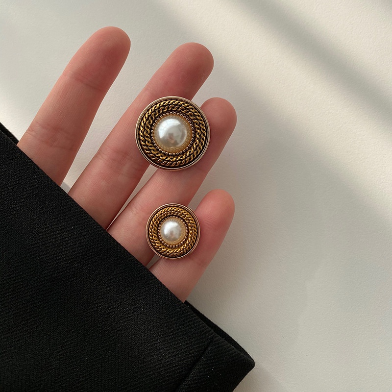 1 ชิ้น กระดุมโลหะ ทรงกลม ขนาด 18 มม. 23 มม. 25 มม. สีทอง สําหรับตกแต่งเสื้อผ้าผู้หญิง จํานวน 1 ชิ้น ต่อชุด