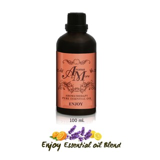 Aroma&amp;more  ENJOY Essential Oil 100%blend รื่นรมย์กับกลิ่นสดชื่นสบายๆ กับทุกบรรยากาศกับ Lavender+กลิ่นส้ม Citrus 100ML