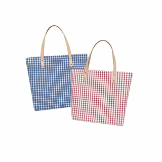 MOLISA Cloth Bag Linen กระเป๋าผ้าลินิน กระเป๋าผ้าลายสก็อต ถุงผ้าลายสก็อต กระเป๋าผ้ารักษ์โลก กระเป๋าเป้ผู้หญิง