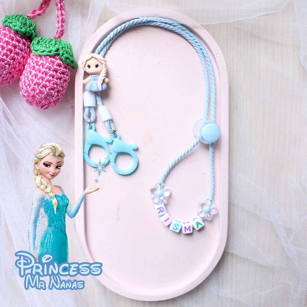 สายคล้องแมส 2 ใน 1 ฟรีชื่อ และตุ๊กตาเจ้าหญิงสําหรับเด็กผู้หญิง - รูปที่ 2