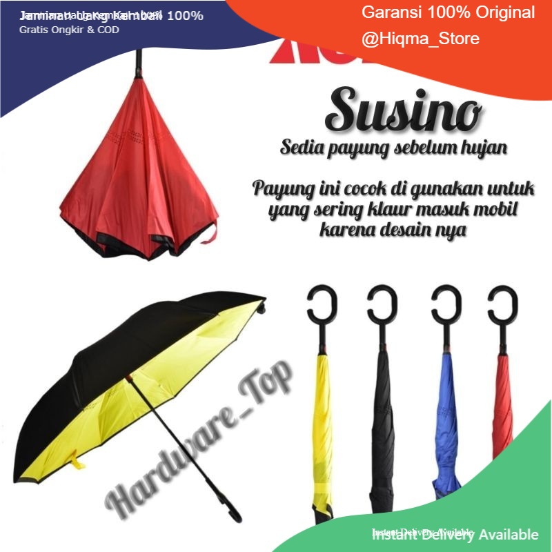 Susino Reversible Umbrella 109 ซม. / ร่ม / ร่มรถยนต์